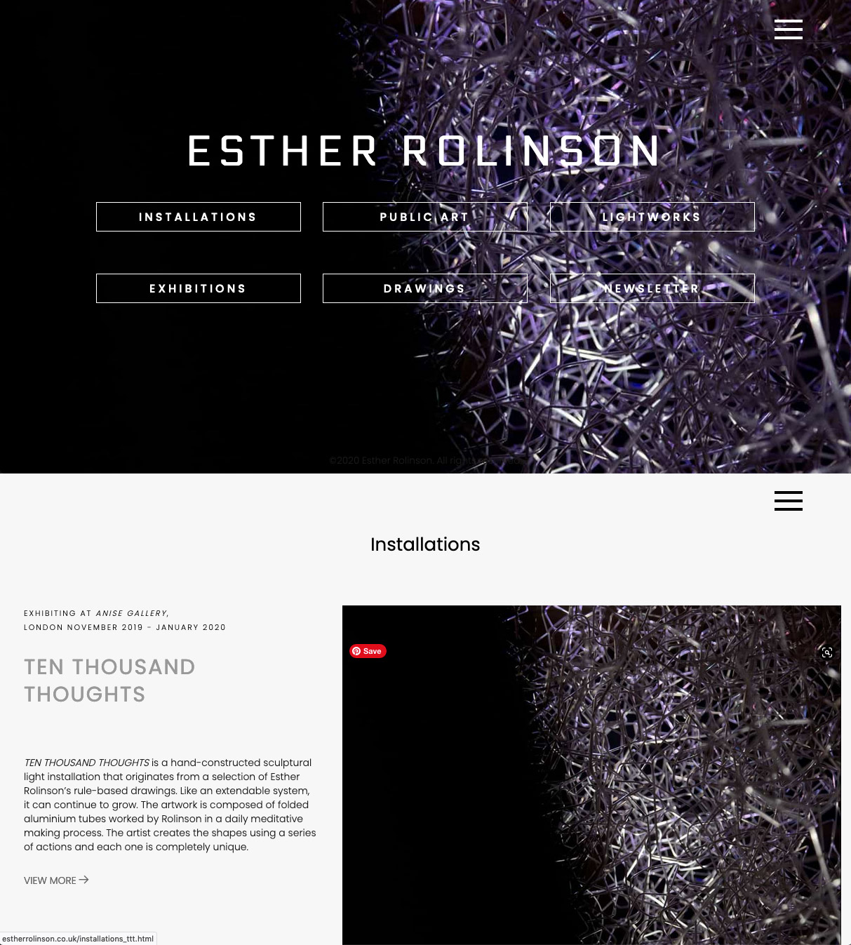 Esther Rolinson website